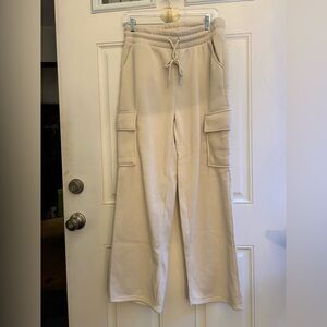 Women's Beige Cargo Joggers
